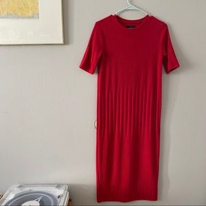 Zara red dress